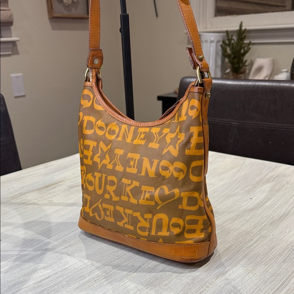 Dooney & Bourke Orange and Brown Shoulder Bag